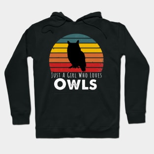 Just A Girl Who Loves Owls Hoodie